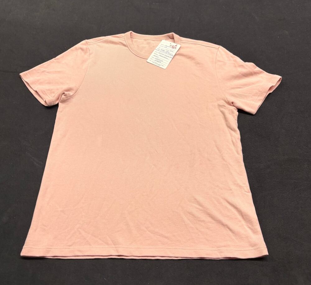 Faherty Vintage Terry Tee Pink Sample Deadstock